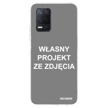 Picasee silikonowe przeźroczyste etui na Realme 8 5G - Własny projekt ze zdjęcia