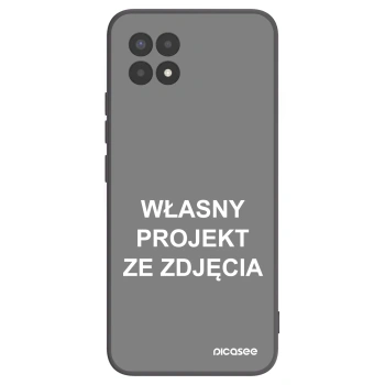 Picasee silikonowe czarne etui na Realme 8i - Własny projekt ze zdjęcia