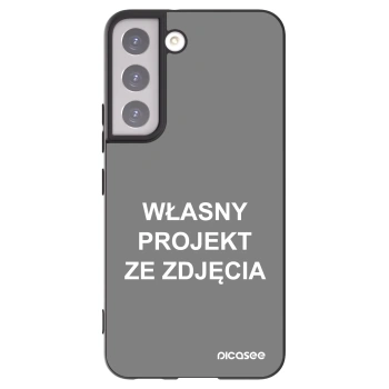 Picasee silikonowe czarne etui na Samsung Galaxy S22 5G - Własny projekt ze zdjęcia