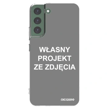 Picasee silikonowe przeźroczyste etui na Samsung Galaxy S22+ 5G - Własny projekt ze zdjęcia