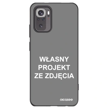 Picasee silikonowe czarne etui na Xiaomi Redmi Note 11S 4G - Własny projekt ze zdjęcia