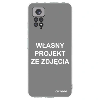 Picasee silikonowe przeźroczyste etui na Xiaomi Redmi Note 11S 4G - Własny projekt ze zdjęcia