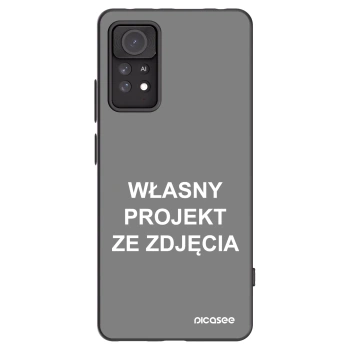 Picasee silikonowe czarne etui na Xiaomi Redmi Note 11 Pro 5G - Własny projekt ze zdjęcia