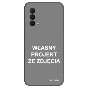 Picasee silikonowe czarne etui na Realme GT Master Edition 5G - Własny projekt ze zdjęcia