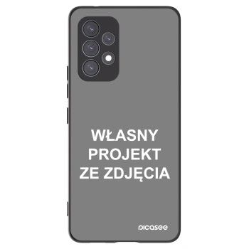 Picasee silikonowe czarne etui na Samsung Galaxy A53 5G A536 - Własny projekt ze zdjęcia