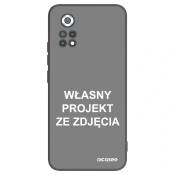 Picasee silikonowe czarne etui na Xiaomi Poco X4 Pro 5G - Własny projekt ze zdjęcia