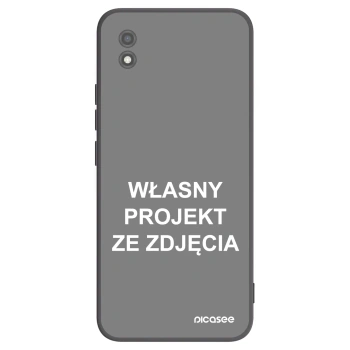 Picasee silikonowe czarne etui na Realme C11 (2021) - Własny projekt ze zdjęcia
