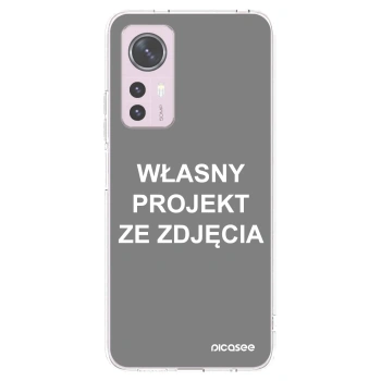 Picasee silikonowe przeźroczyste etui na Xiaomi 12 - Własny projekt ze zdjęcia