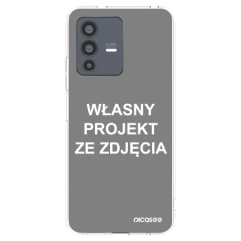 Picasee silikonowe przeźroczyste etui na Vivo V23 5G - Własny projekt ze zdjęcia