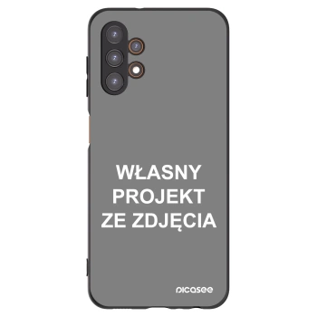 Picasee silikonowe czarne etui na Samsung Galaxy A13 4G A135 - Własny projekt ze zdjęcia