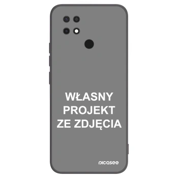 Picasee silikonowe czarne etui na Xiaomi Redmi 10C - Własny projekt ze zdjęcia