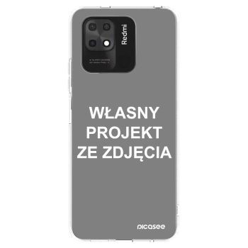 Picasee silikonowe przeźroczyste etui na Xiaomi Redmi 10C - Własny projekt ze zdjęcia