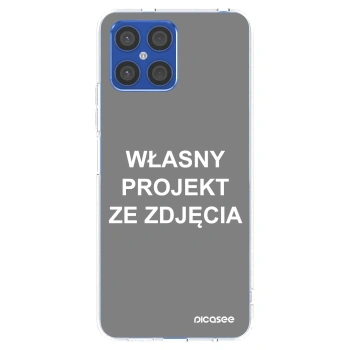 Picasee silikonowe przeźroczyste etui na Honor X8 4G - Własny projekt ze zdjęcia
