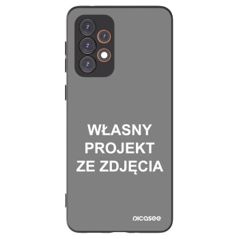 Picasee silikonowe czarne etui na Samsung Galaxy A33 5G A336 - Własny projekt ze zdjęcia