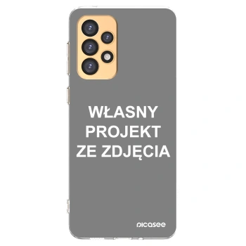 Picasee silikonowe przeźroczyste etui na Samsung Galaxy A33 5G A336 - Własny projekt ze zdjęcia