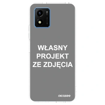 Picasee silikonowe przeźroczyste etui na Vivo Y01 - Własny projekt ze zdjęcia