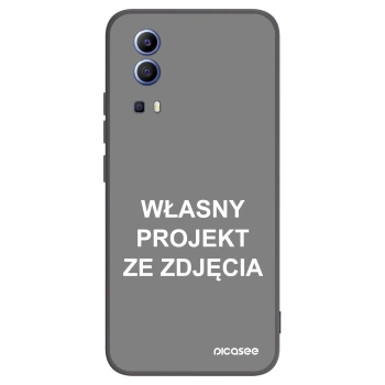 Picasee silikonowe czarne etui na Vivo Y52 5G - Własny projekt ze zdjęcia
