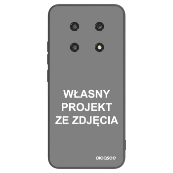 Picasee silikonowe czarne etui na Honor Magic4 Lite 5G - Własny projekt ze zdjęcia