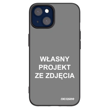 Picasee silikonowe czarne etui na Apple iPhone 14 - Własny projekt ze zdjęcia
