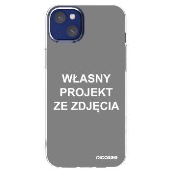 Picasee silikonowe przeźroczyste etui na Apple iPhone 14 Plus - Własny projekt ze zdjęcia