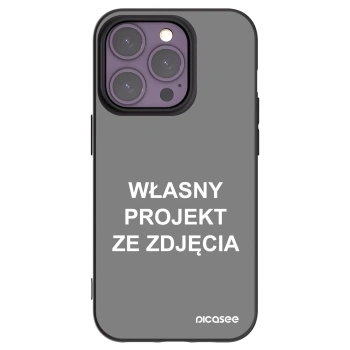 Picasee silikonowe czarne etui na Apple iPhone 14 Pro - Własny projekt ze zdjęcia