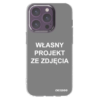 Picasee silikonowe przeźroczyste etui na Apple iPhone 14 Pro - Własny projekt ze zdjęcia