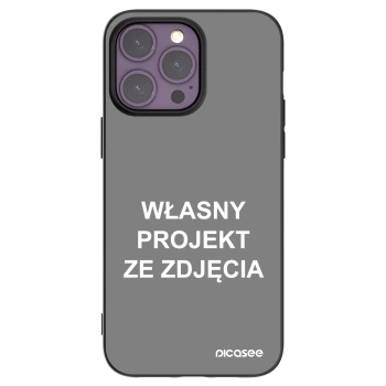 Picasee silikonowe czarne etui na Apple iPhone 14 Pro Max - Własny projekt ze zdjęcia