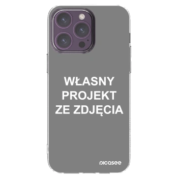 Picasee silikonowe przeźroczyste etui na Apple iPhone 14 Pro Max - Własny projekt ze zdjęcia