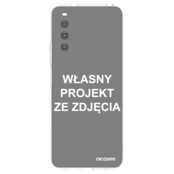 Picasee silikonowe przeźroczyste etui na Sony Xperia 10 IV 5G - Własny projekt ze zdjęcia