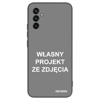 Picasee silikonowe czarne etui na Samsung Galaxy M13 M135F - Własny projekt ze zdjęcia
