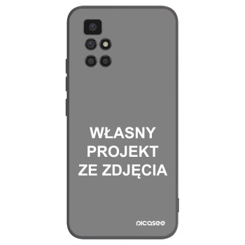 Picasee silikonowe czarne etui na Xiaomi Redmi 10 (2022) - Własny projekt ze zdjęcia