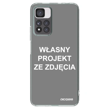 Picasee silikonowe przeźroczyste etui na Xiaomi Redmi Note 11 Pro+ 5G - Własny projekt ze zdjęcia