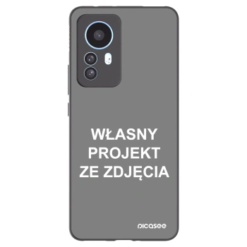 Picasee silikonowe czarne etui na Xiaomi 12T Pro - Własny projekt ze zdjęcia