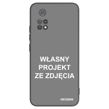 Picasee silikonowe czarne etui na Xiaomi Poco M4 Pro - Własny projekt ze zdjęcia