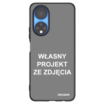 Picasee silikonowe czarne etui na Honor X7 - Własny projekt ze zdjęcia