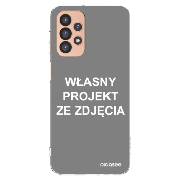 Picasee silikonowe przeźroczyste etui na Samsung Galaxy A23 A236B 5G - Własny projekt ze zdjęcia
