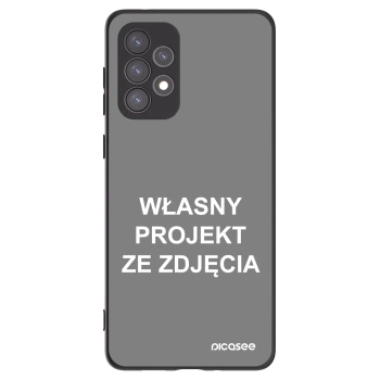 Picasee silikonowe czarne etui na Samsung Galaxy A73 5G - Własny projekt ze zdjęcia