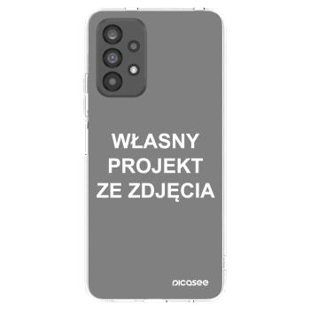 Picasee silikonowe przeźroczyste etui na Samsung Galaxy A73 5G - Własny projekt ze zdjęcia