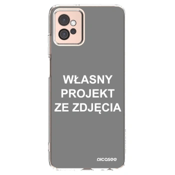 Picasee silikonowe przeźroczyste etui na Motorola Moto G32 - Własny projekt ze zdjęcia