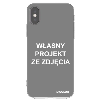 Picasee silikonowe przeźroczyste etui na Apple iPhone X/XS - Własny projekt ze zdjęcia