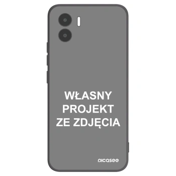 Picasee silikonowe czarne etui na Xiaomi Redmi A1 - Własny projekt ze zdjęcia