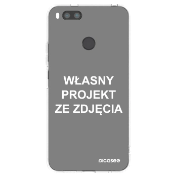Picasee silikonowe przeźroczyste etui na Xiaomi Redmi A1 - Własny projekt ze zdjęcia