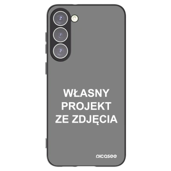 Picasee silikonowe czarne etui na Samsung Galaxy S23+ 5G - Własny projekt ze zdjęcia