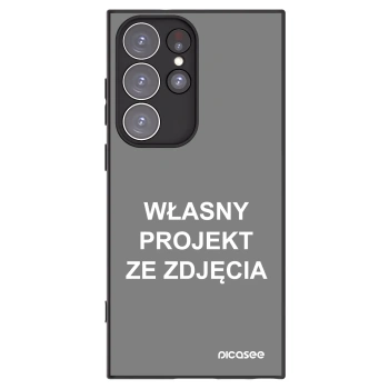 Picasee silikonowe czarne etui na Samsung Galaxy S23 Ultra 5G - Własny projekt ze zdjęcia