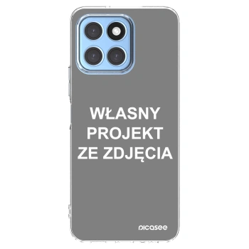 Picasee silikonowe przeźroczyste etui na Honor X8 5G - Własny projekt ze zdjęcia