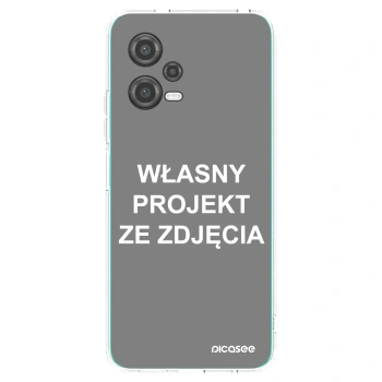 Picasee silikonowe przeźroczyste etui na Xiaomi Poco X5 - Własny projekt ze zdjęcia