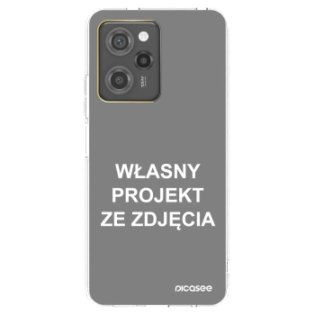 Picasee silikonowe czarne etui na Xiaomi Poco X5 Pro - Własny projekt ze zdjęcia