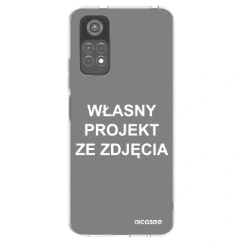 Picasee silikonowe przeźroczyste etui na Xiaomi Redmi Note 11S 5G - Własny projekt ze zdjęcia