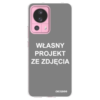 Picasee silikonowe przeźroczyste etui na Xiaomi 13 Lite - Własny projekt ze zdjęcia