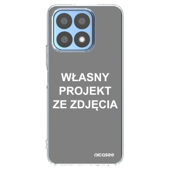 Picasee silikonowe przeźroczyste etui na Honor X8a - Własny projekt ze zdjęcia